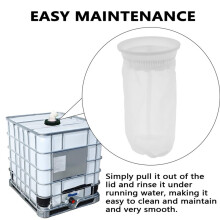 4pc IBC Water Tank Filter Set Nylon Filter Venting Cover for Ton Barrels Tote Tank Lid for Rainwater Collection