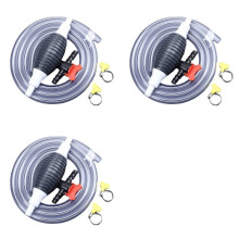 3X Multifunction Liquid Sucker Pump, Manual Fuel Transfer Pump Gasoline Siphon Hose, Portable Siphon Pump (1Meter)