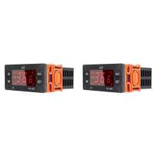 2X ETC-902 220V AC Controlador de Temperatura Digital Termostato Termorregulador Incubadora com Sensor de Alta Precisão