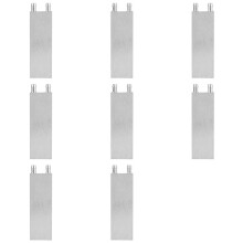 8X Bloque de Enfriamiento de Agua de Aluminio 80X40X12Mm Enfriador para Computadora CPU Radiador