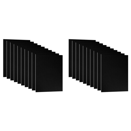 Folha de Alumínio Anodizado de 3,3x2,1x1/32 Polegadas, Placa de Alumínio Retangular de Metal de 20 Unidades com 0,8 mm de Espessura em Branco para