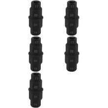 5X Motorcycles Hex Axle Tool - 17Mm, 19Mm, 22Mm, 24mm - Hexagon Front Wheel Hub Axle Spindle Socket Adapter 3/8 Inch