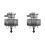 2X 5058482AD for   Compass  Caliber Upper Radiator Coolant Hose Connection Three-Way Valve Upgrade 1