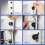 30 Pieces Magnetic Cable Clips Zip Tie Mount Base Magnetic Wire Holder Multipurpose Cable Ties Management Base 8