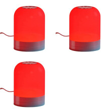 3X Lampada per il Sonno A Luce Rossa 670nm, Aiuto per il Sonno, Bloccaggio Dimmabile per Rilassamento, Viaggi, Meditazione e Yoga