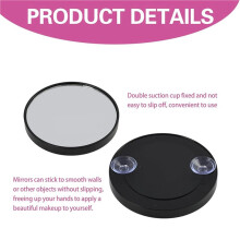 4pièces Miroir de Maquillage Grossissant X50 avec Ventouse et Pince à Épiler, Idéal pour les Voyages et les Soins de la Peau Précis.