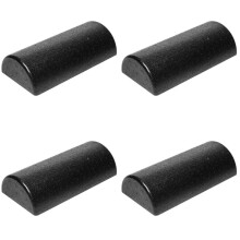 4X Cilindro Semicircular para Ioga, Equipamento de Fitness, Rolo de Espuma para Ioga, Tijolo Preto para Ioga