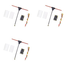 3X ELRS Receiver 2.4GHz ExpressLRS Receiver CRSF with T-Type Antenna for RC FPV Traversing Drones Parts