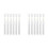 12Pcs Empty Fillable Blank Paint Touch  Pen Markers,Round Tilted- Paint  Pens 6mm 1