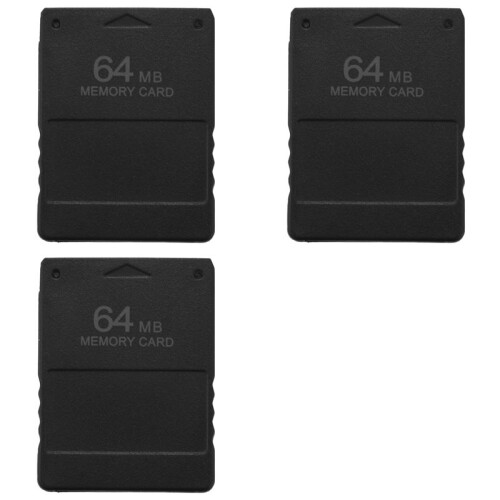 3X New 64MB Memory Save Card for  2 PS2 Console Game