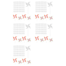 250pcs DIY Kids Paper Pinwheels, White Blank Paper Pinwheels Blank Plastic Windmills Small Pinwheels for Kids Summer