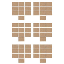 60 Pcs Natural Hessian Burlap Place Mat Table Placemats Coaster Dining Decor