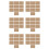 60 Pcs Natural Hessian Burlap Place Mat Table Placemats Coaster Dining Decor 1