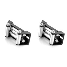 2X Guia de Cabo de Guia de Cabo de Rolo de Guincho com Instalação de CENTROS de PARAFUSOS Compatível com para Guinchos ATV Acessório UTV