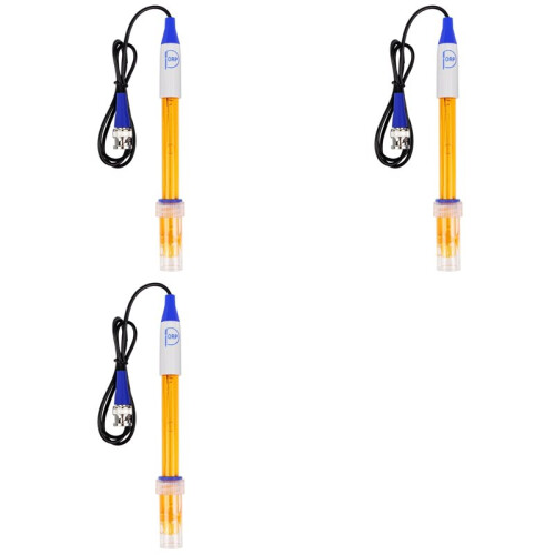 3X ORP Composite Electrode Probe ORP Replacement Sensor High Precision Probe for Laboratory Aquarium Hydroponics