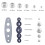240Pcs Button Covers, Cover Button Kit with 6 Sizes, DIY Fabric Covered Buttons with 4 Installation Tools for DIY Lovers 6