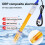 3X ORP Composite Electrode Probe ORP Replacement Sensor High Precision Probe for Laboratory Aquarium Hydroponics 4