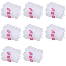 24pcs 10 Grid Electronic Component Parts Kits Plastic Storage Box Case