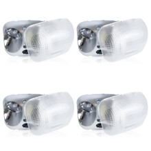 4X F37Z-13776-B Ceiling Reading Light LED Map Lamp Assembly with Cover for Ranger 1993-2004 F37Z13776B
