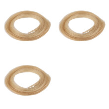 3Pcs Hank 31-31.5 Inch Genuine Mongolian Horse Hair for Violin, Viola, Cello, Bass Bow,Photo Color