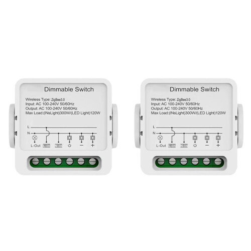 2X  Zigbee Dimmer  Module  Dimmable Light  LED Controller Tuya  Life Control Voice for Home