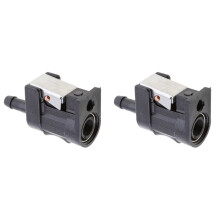 2pcs 5/16 Inch 8mm Female Fuel Hose Adapter Fitting Pipe Connector for Outboard Motor Boat 6Y1-24305-06-00