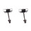 2X Car Front Door Hinge Limiter Check Strap Stopper for   2007- 2010 68610-02180 1
