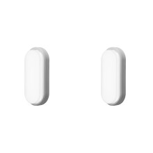2X Oval Wall Lighting 12W Modern LED Outdoor Mounted Waterproof Bathroom Porch Wall Sconce Aisle White
