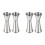 4 Pcs Jigger for Bartending, Cocktail Jigger 2 Oz 1 Oz , Bar Accessories, Cocktail Measuring Cup, Silver 1