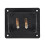 6pcs 90x78mm Square Binding Post Type Speaker Box Terminal Cup Wire Connector Board 4