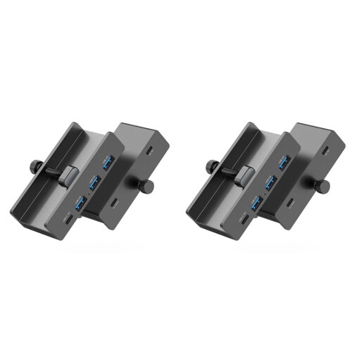 2X USB HUB Clamp USB 3.0 Splitter Adapter for    Desktop PC Accessories USB Extension Hub Clip