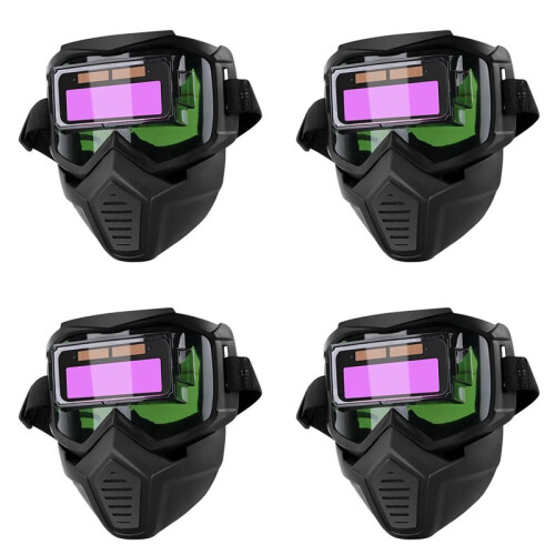 4X Detachable  Mask Auto Darkening Welding Glasses Work Protective Adjustable Band Split Type Breathable Mask