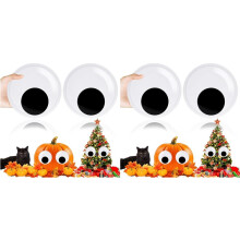 4 Pcs 6 Inch -Eyes, Googly Eye with Self Adhesive for DIY Crafts-Ornaments,Halloween-Christmas-Decorations