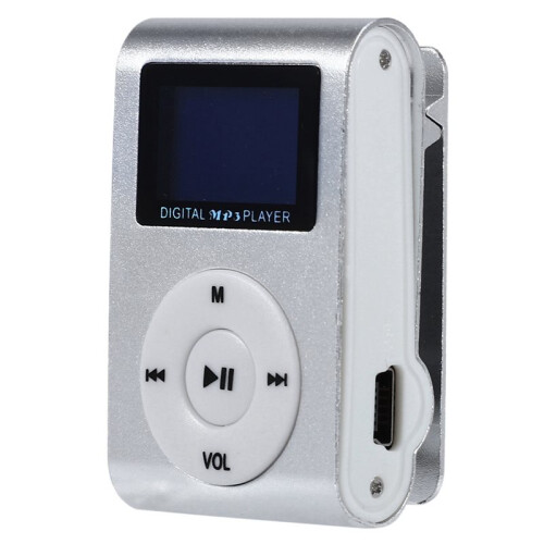 4X  USB Clip MP3 Player Video Screen Support 32GB Micro- TF Card