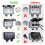 2X Outdoor Socket  Outdoor Wall Socket Garden Socket Surface-Mounted Protective with Hinged Lid EU Plug B 4