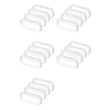 20 Stk. Klarer Federmäppchen Große Kapazität Transparenter Stift Bleistiftbeutel PVC Pen Pencil Zipper Pouches