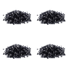 4000x Crimp Terminal Pre Insulated Ferrule E1008 18AWG 1.0mm2 Silver Black