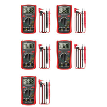 5X ANENG DM850 Digitalmultimeter, 1999 Zählungen, Elektrisch, Automatisch, AC/, Spannungsprüfer, Strom, Ohm, Amperemeter, Detektor, Werkzeuge, Rot