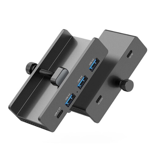 2X USB HUB Clamp USB 3.0 Splitter Adapter for    Desktop PC Accessories USB Extension Hub Clip 1