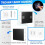 2X Acrylic   Display Case Wall Mounted   Holder 3 Layer Clear Display Box for 12 Balls 4