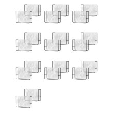 20 Pack Salon Chair Cover Protectors,Clear Square Hairdressing Chair Back Covers for Fits Most Standard Chairs