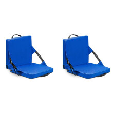 2X Outdoor Folding Chair Cushion, Foldable Portable Stadium ,Chair Cushion for Sports Events,