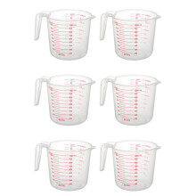 6X Taza Medidora 1000Ml Herramienta para Hornear Herramienta de Cocina Vaso Medidor de Plástico de Alta Calidad Taza de Herramientas con Escala