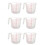 6X 1000Ml Measuring Cup Baking Tool Kitchen Tool High Quality Plastic Measuring Cup Tool Cup with Scale 1