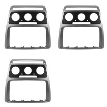 3X 2 Din Car Refitting Fascia Fit for Octavia Audio Fascia Stereo Radio DVD CD Panel Dash Mount Trim Kit