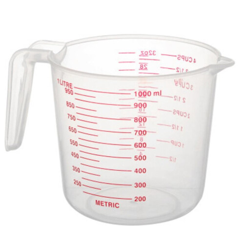 6X 1000Ml Measuring Cup Baking Tool Kitchen Tool High Quality Plastic Measuring Cup Tool Cup with Scale 1