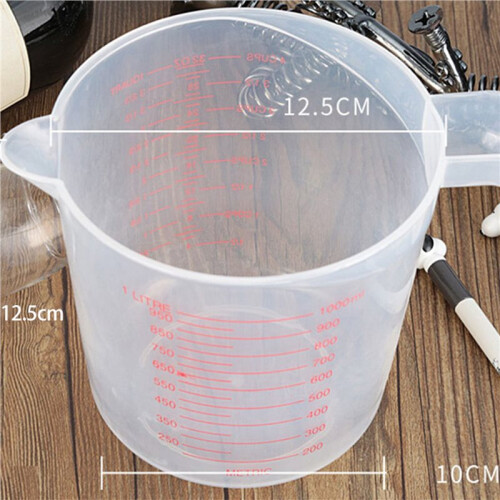6X 1000Ml Measuring Cup Baking Tool Kitchen Tool High Quality Plastic Measuring Cup Tool Cup with Scale 2