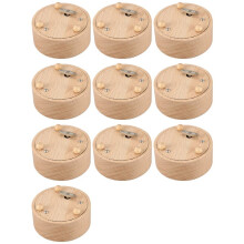 10X Round Blank Music Box Birthday Action Figures Figurine Resin Handicraft Miniatures No Specified Music