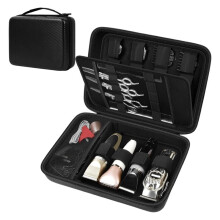 Étui de Rigide pour Tondeuses à Cheveux, Étui de Rangement pour Outils de Coiffure (Tondeuses, Sabots, Ciseaux, Peignes Uniquement)