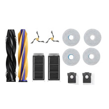 Filtres pour Brosses Latérales Principales, Lingettes de Nettoyage et Sacs à Poussière pour Aspirateur Robot pour X60 Pro Ultra : Accessoires